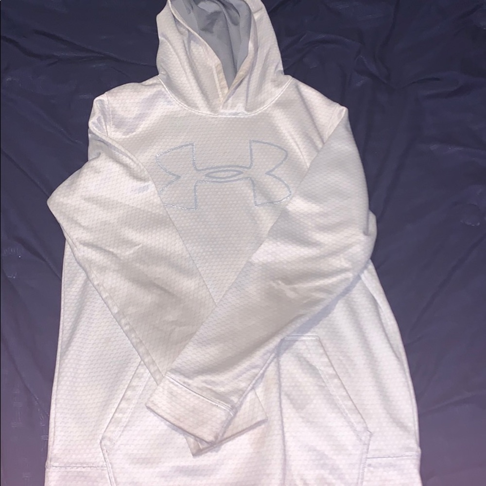 Under armour white hoodie